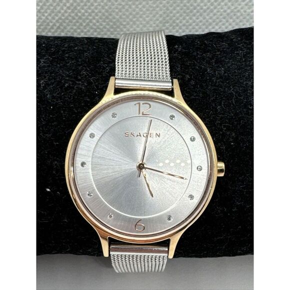 Skagen SKW2397 Men\'s Silver Stainless Steel Mesh Analog Dial Quartz Watch JNA979